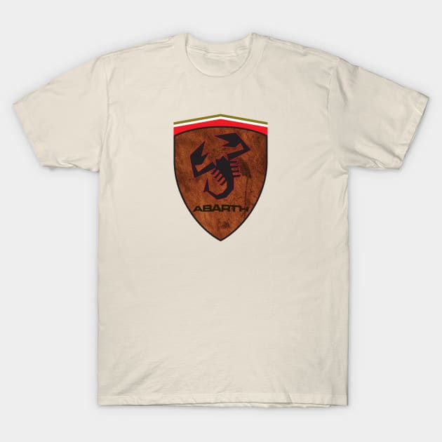 Leather Scorpion Badge T-Shirt by CreativePhil